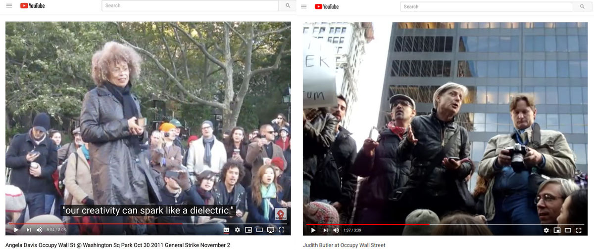 Speeches of Angela Davis and Judith Butler in Occupy Wall Street