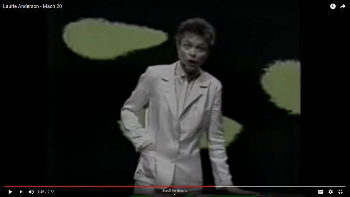 Performance from Laurie Anderson