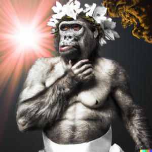 DALL·E 2022-10-21 10.18.28 - gorilla dressed up as a greek god surrealism.png