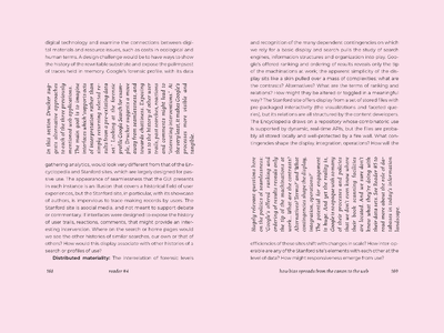 Spread from eighth text in my reader, with synopsis as annotation