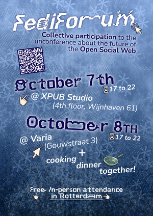 Poster for collective participation at the October 2025 FediForum.
