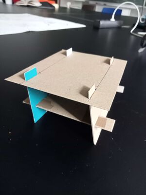 Makette model in cardboard