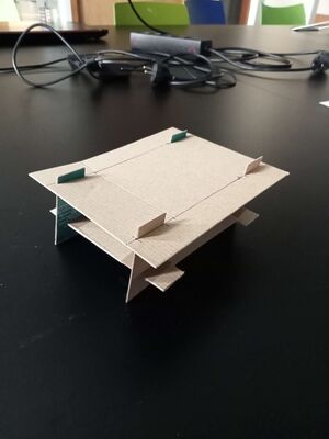 Makette model in cardboard different view