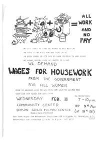 Wages for housework
