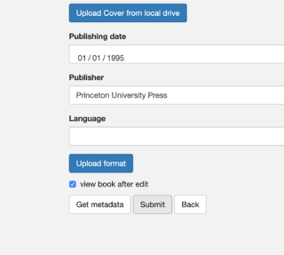 2. "Submit" vs "upload format"