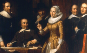 Picture of Maria Tesselschade among PC Hooft, Huygens, Bredero and Vondel.png
