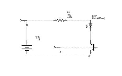 Standard Technical Schematics of a simple circuit