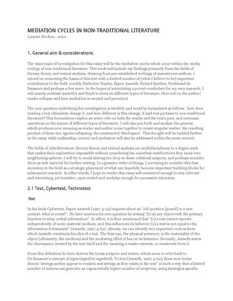 File:2010 Laurier Rochon - Mediation Cycles In Non-Traditional Literature.pdf