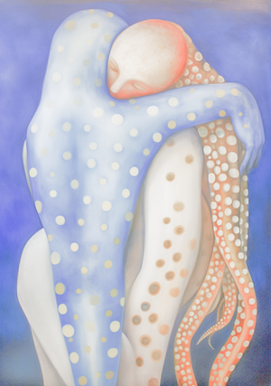 Inhumanfromuranus Two bodies with octopus-spotted skin embracin 6503490c-5c38-401c-96d0-c7234984d3a6.png