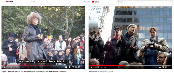Speeches of Angela Davis and Judith Butler in Occupy Wall Street