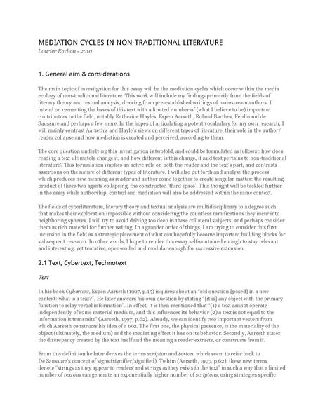File:2010 Laurier Rochon - Mediation Cycles In Ergodic Literature.pdf