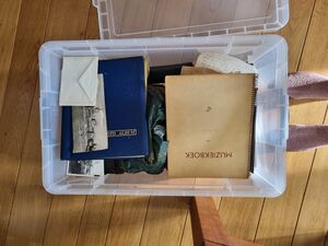 The box with archival material