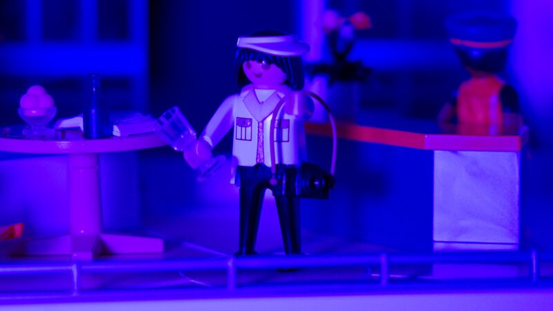 File:Still of the playmobil captain with a recreated disco light inspired on the real disco lights on the Aida Nova cruise.jpeg